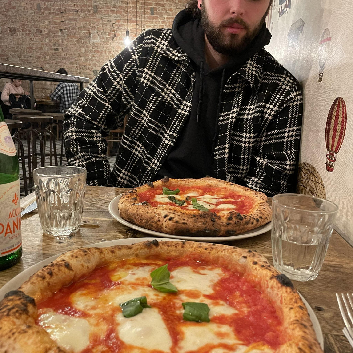 Enjoying our favorite type of carbs in Milan.