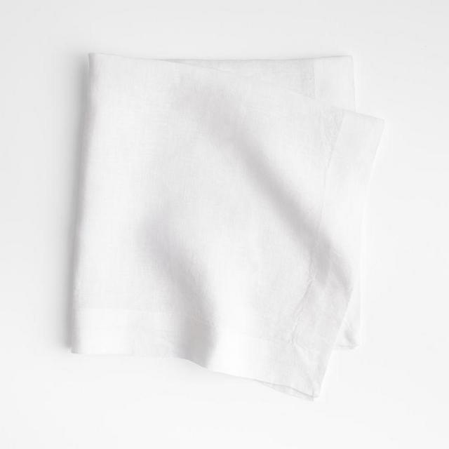 Marin Natural European Flax ®-Certified Linen Cocktail Napkins, Set of 4