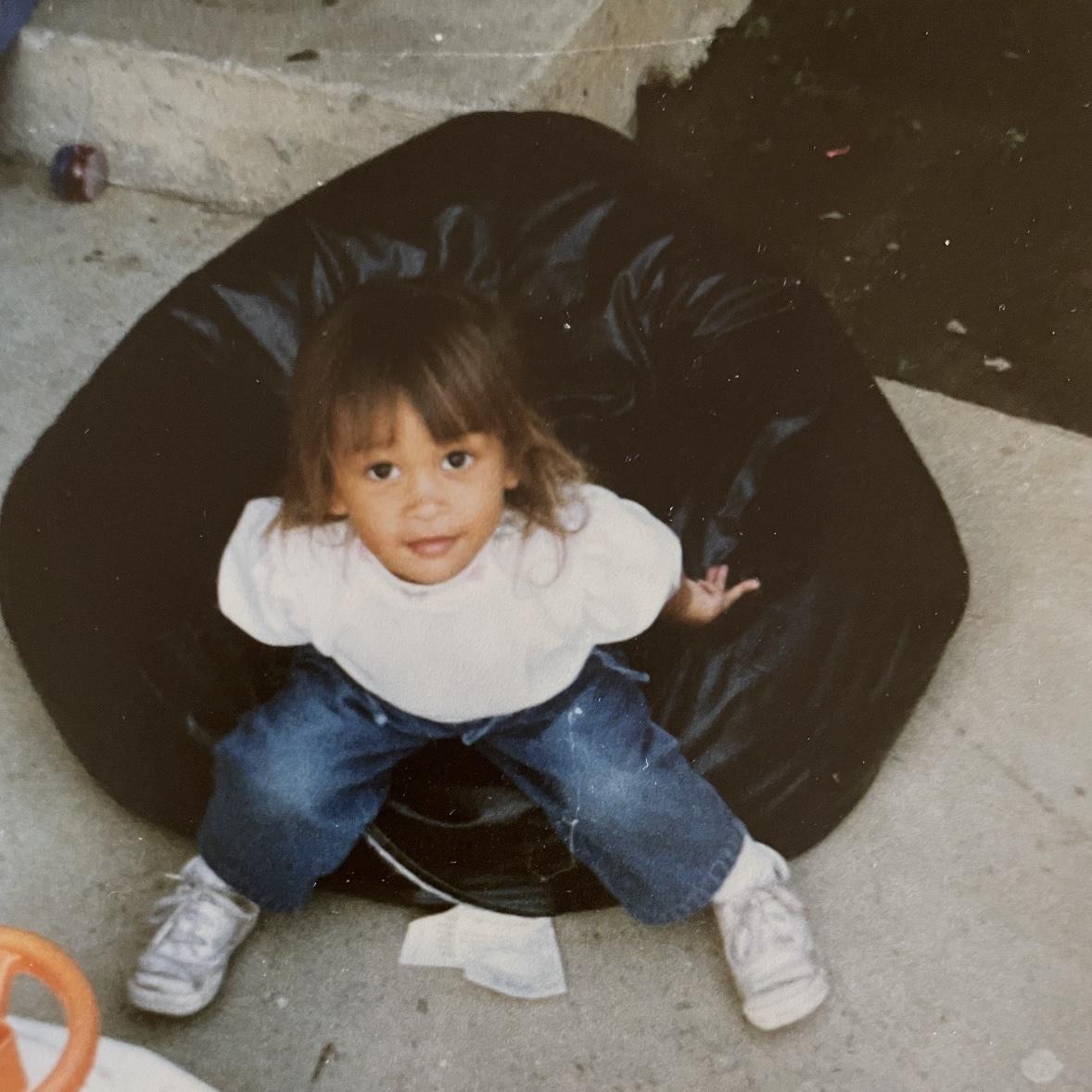Teena as a toddler