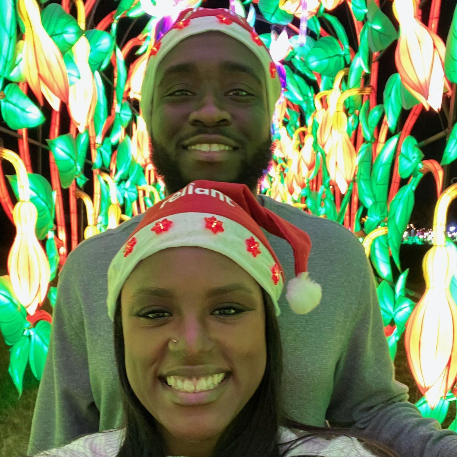 Our 1st Christmas adventure to the Christmas lights in the Botanical Gardens