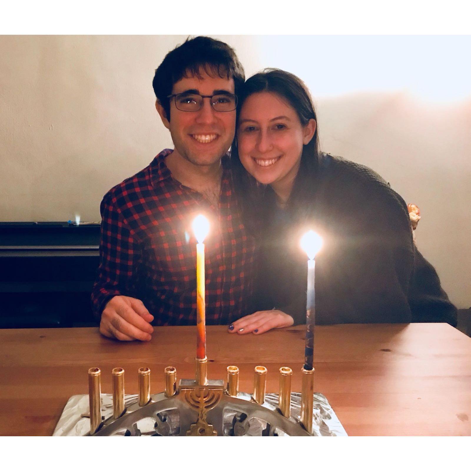 First Chanukah together.