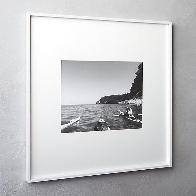CB2 gallery white 18x24 picture frame