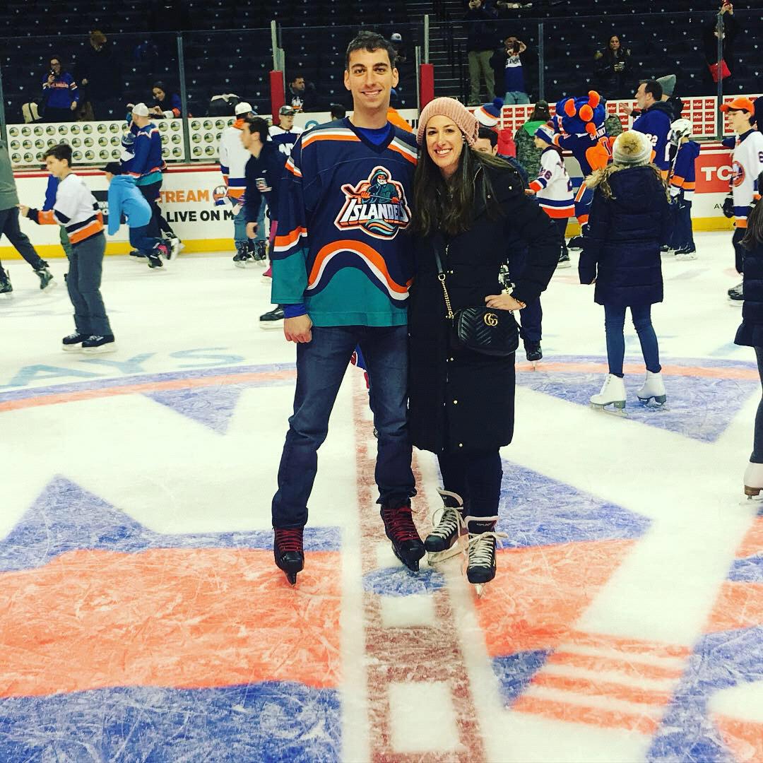 Just before he got tossed in the Penalty Box on the ice at Barklay's after an Islanders game.
