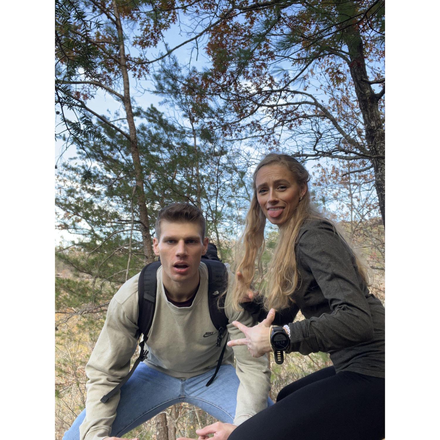 Our first hiking trip to red river gorge.