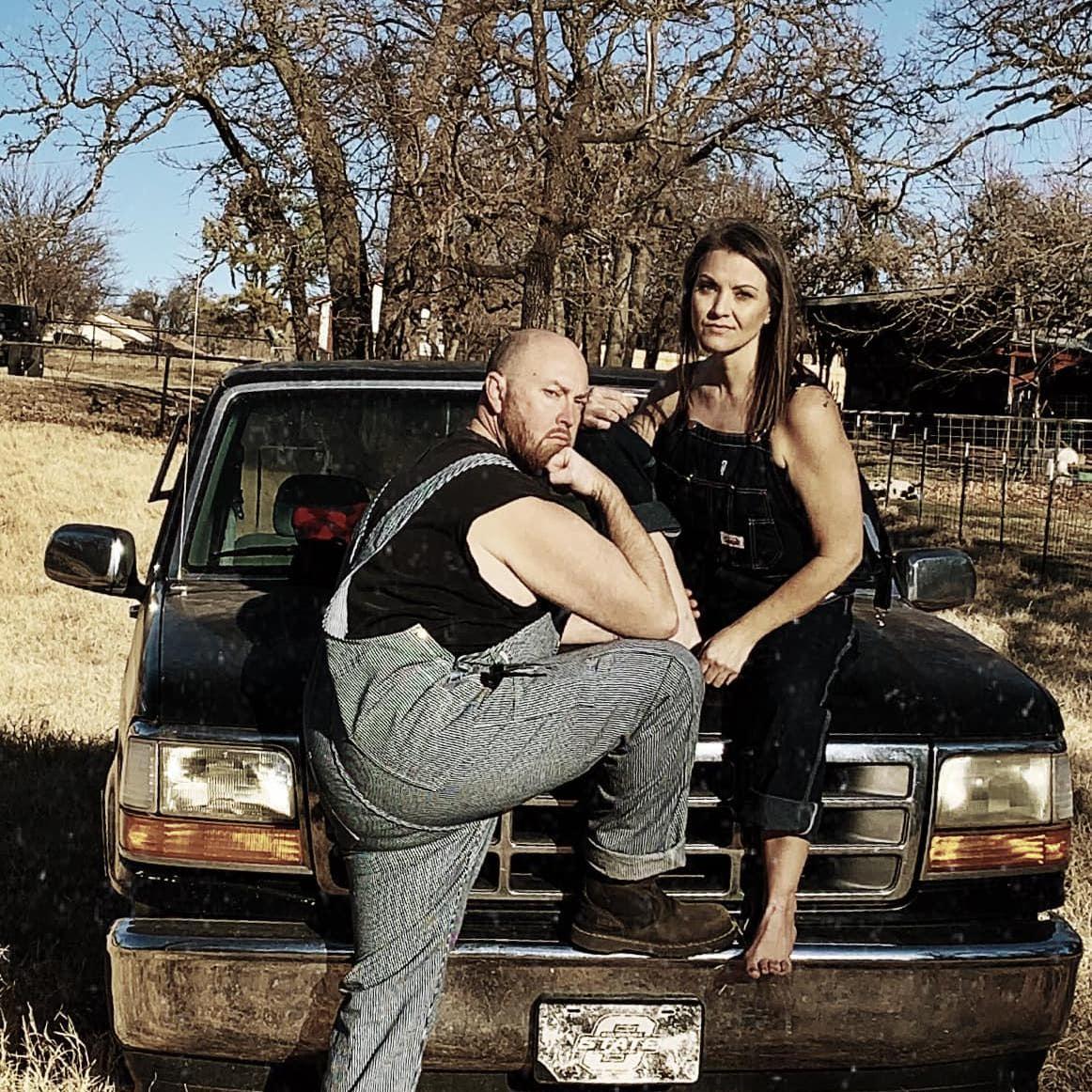 Caleb and Sarah and the ol' Ford