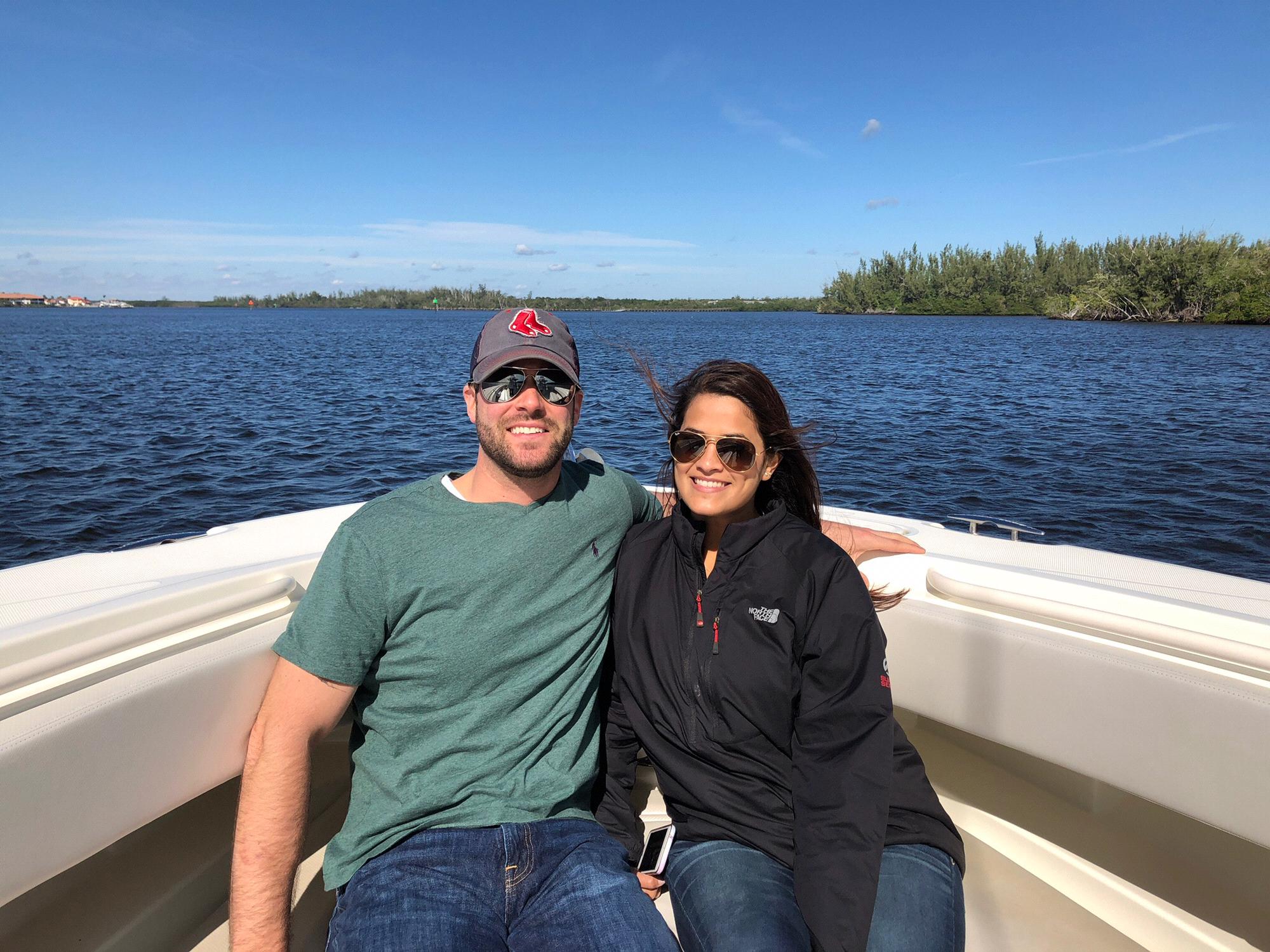 Boat ride in Florida.