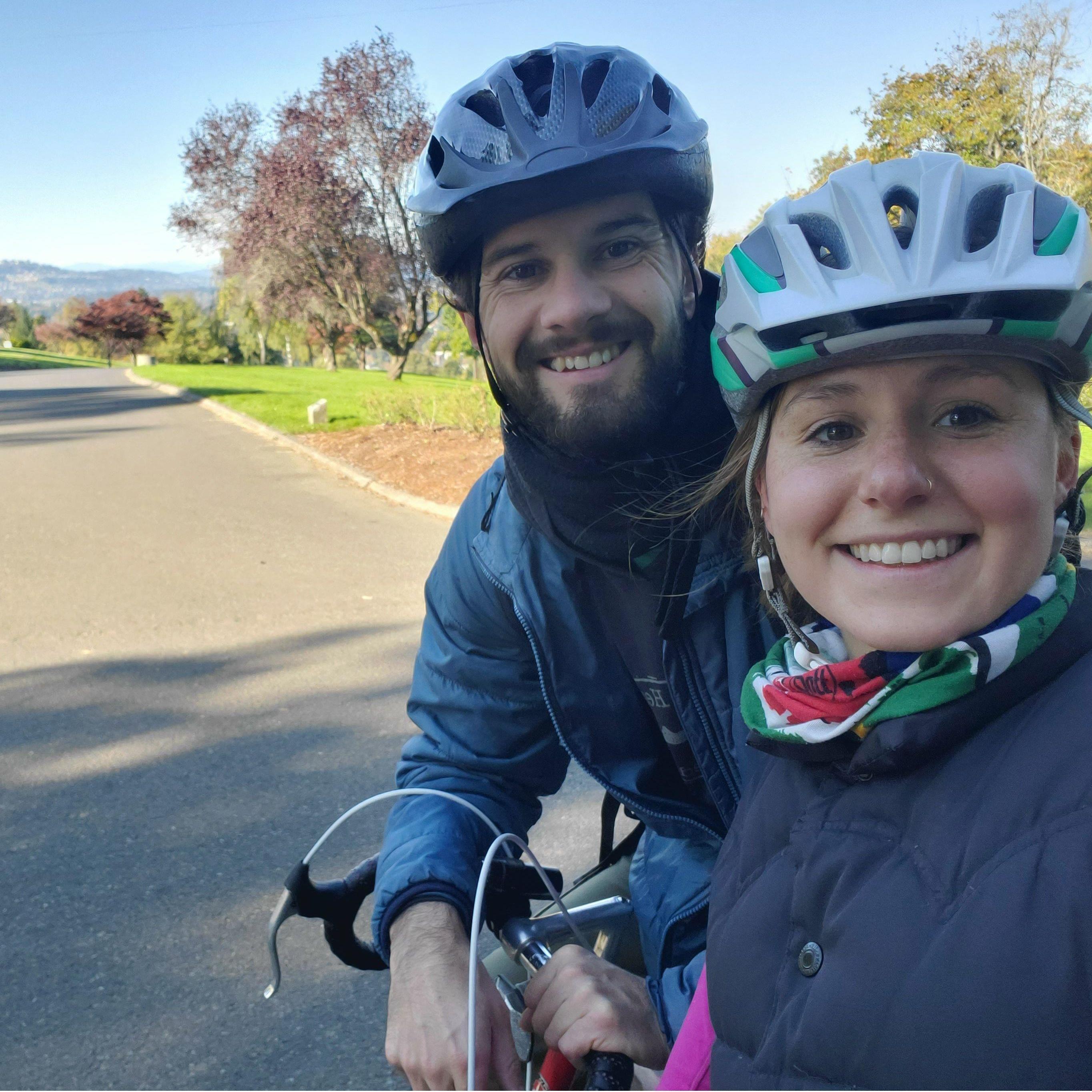 biking around Portland,