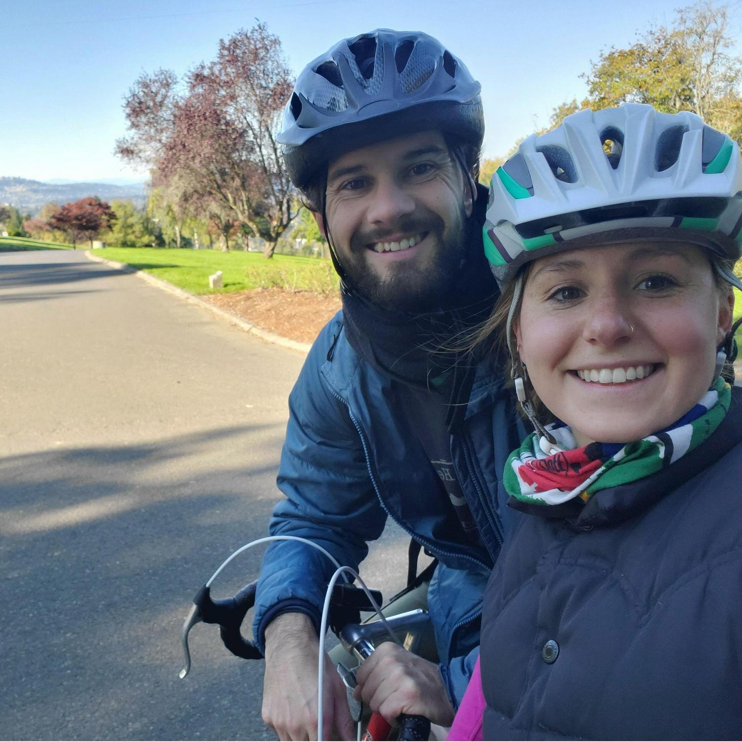 biking around Portland,