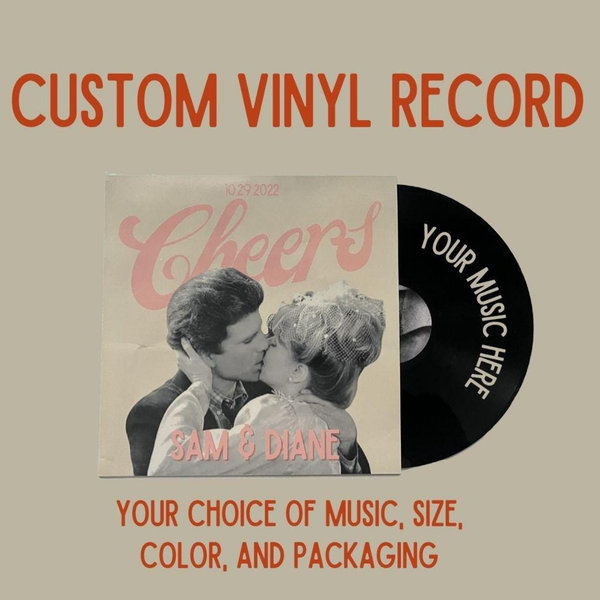 Custom Wedding Song Vinyl - Heart Shaped Vinyl Record – Custom Record with Your Song
