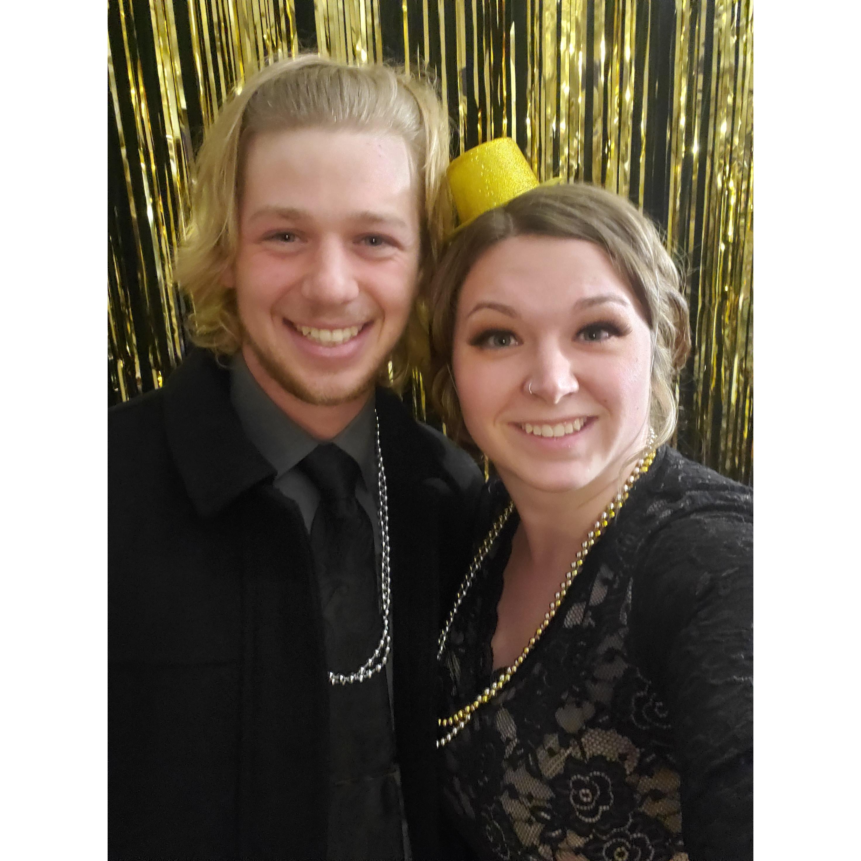 Bringing in the 2021 New Year at our roaring 20's themed party
