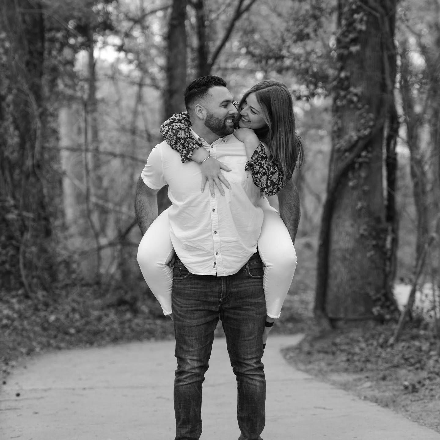 Our favorite engagement photo my sweet aunt took for us.