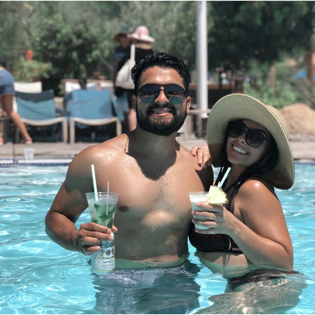 Poolside chillin in Palm Springs