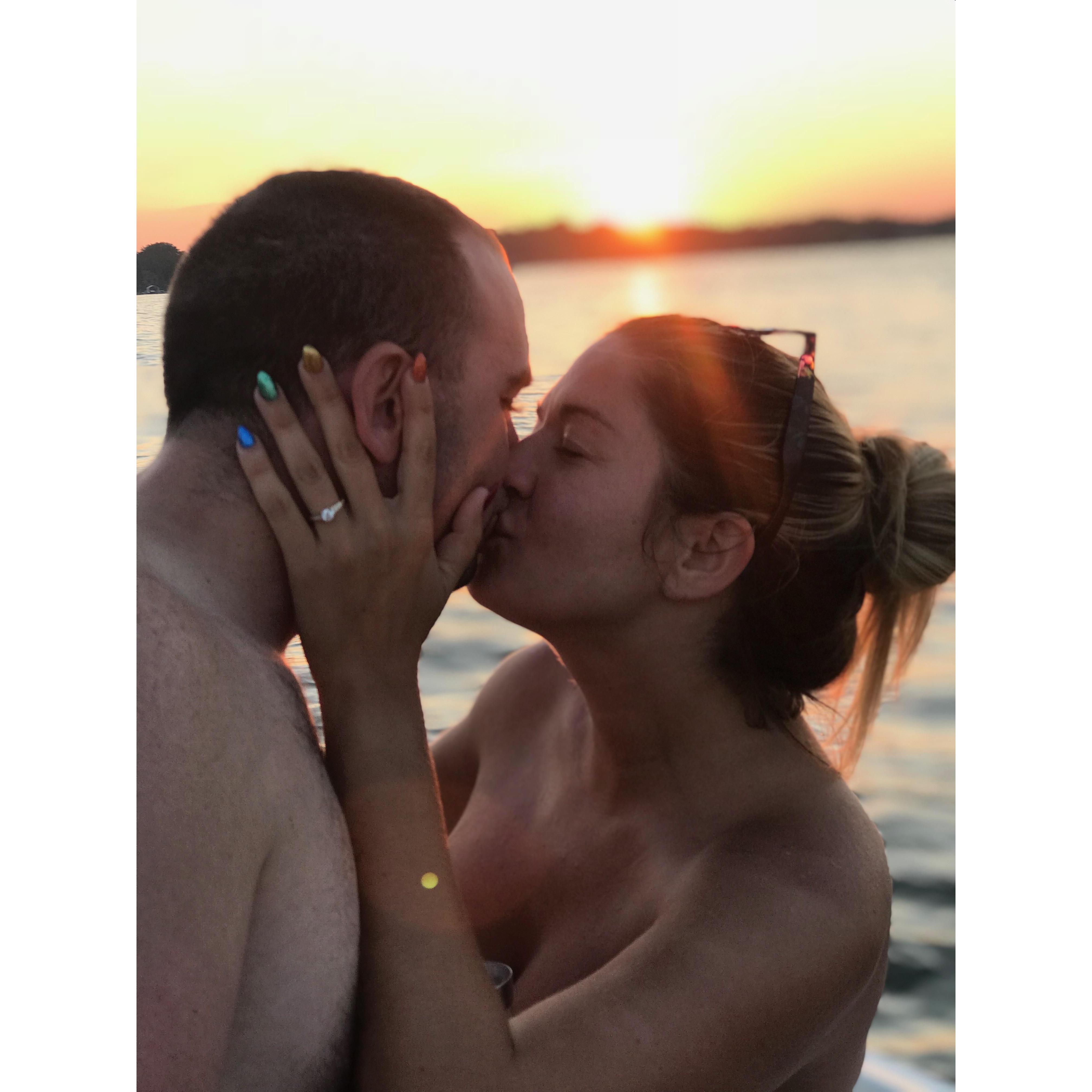 "IT LOOKS LIKE YOU'RE NAKED!", Yes thank you. WE KNOW. I was in a strapless dress and Ryan had his swing trunks on.