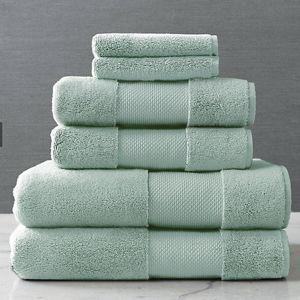 Frontgate towel set, for guest room | aegean (green)