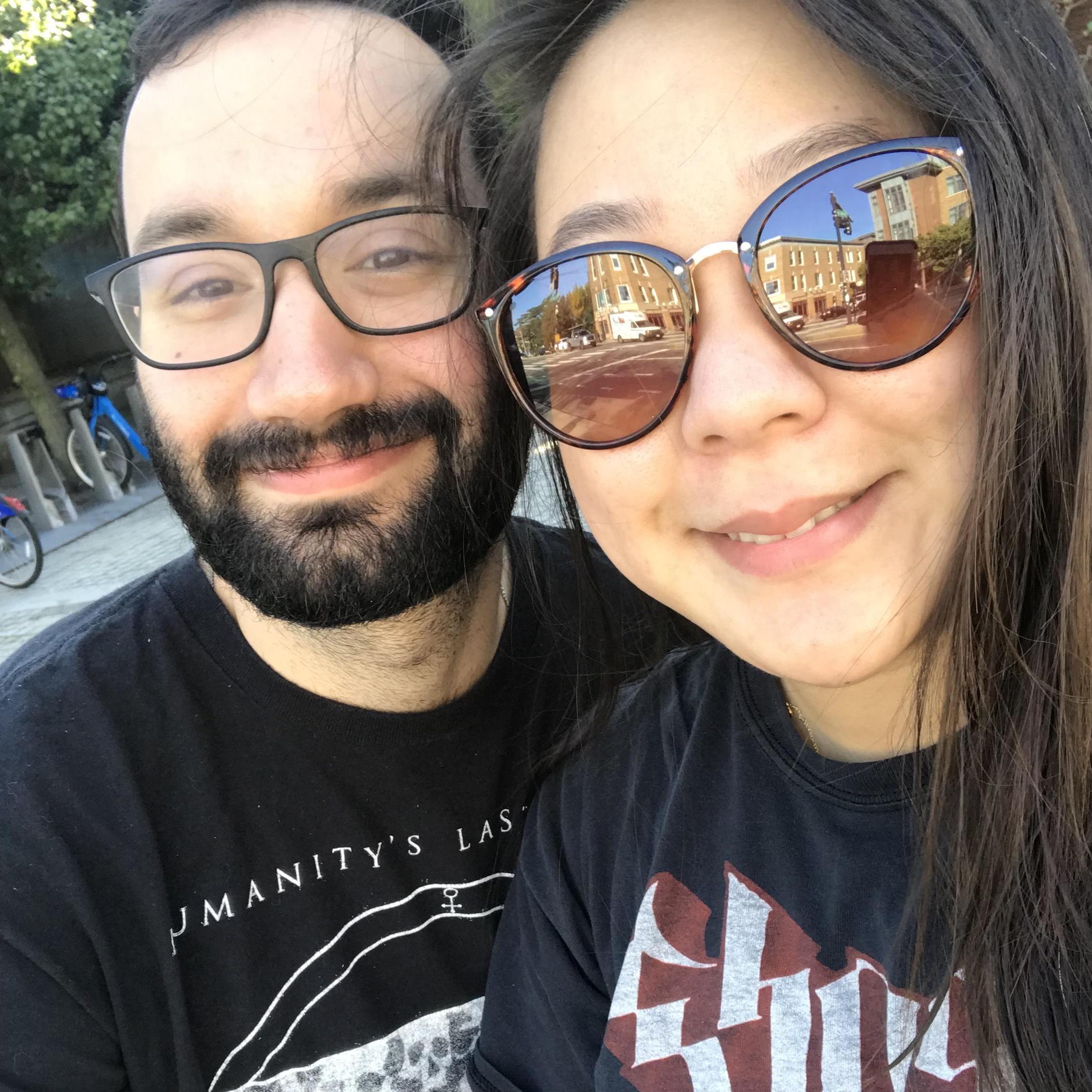 The very first selfie we took on September 29th, 2019