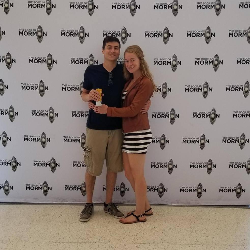 4-year dating anniversary: Book of Mormon on Broadway