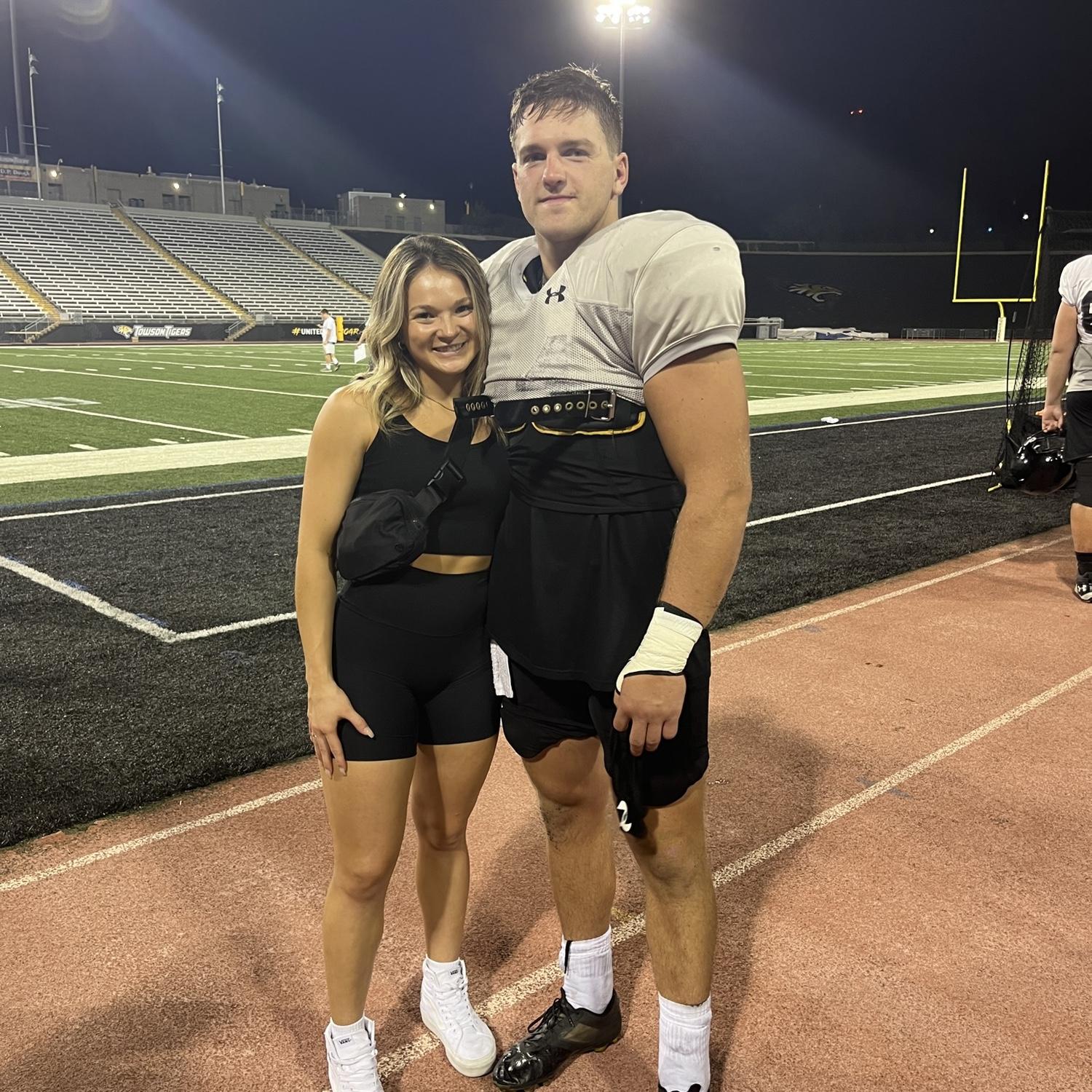 Luke’s first Towson football scrimmage