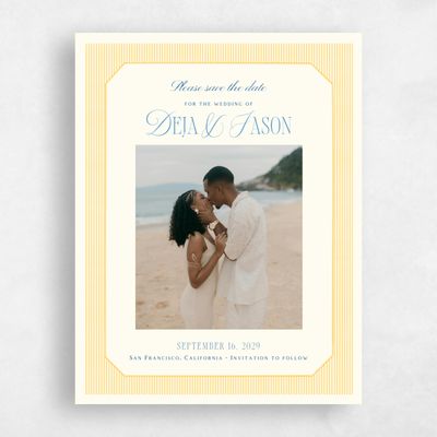Light Butter, Yellow Wedding Save the Date - Sage Photo