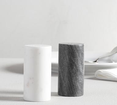 Black & White Marble Salt & Pepper Shakers