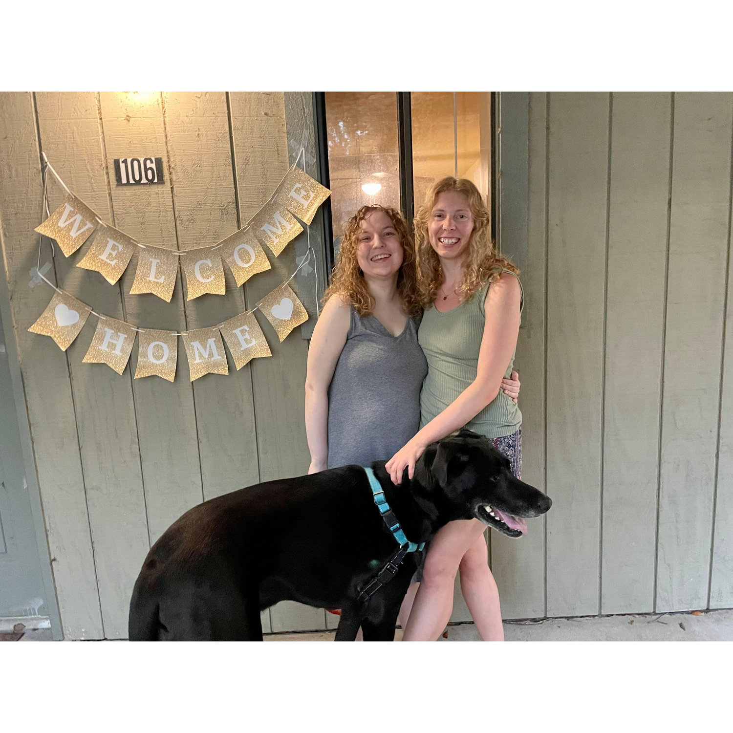 After a year and a half of long distance, we were so happy to finally move in together! (Featuring Fitz, who did not move in)