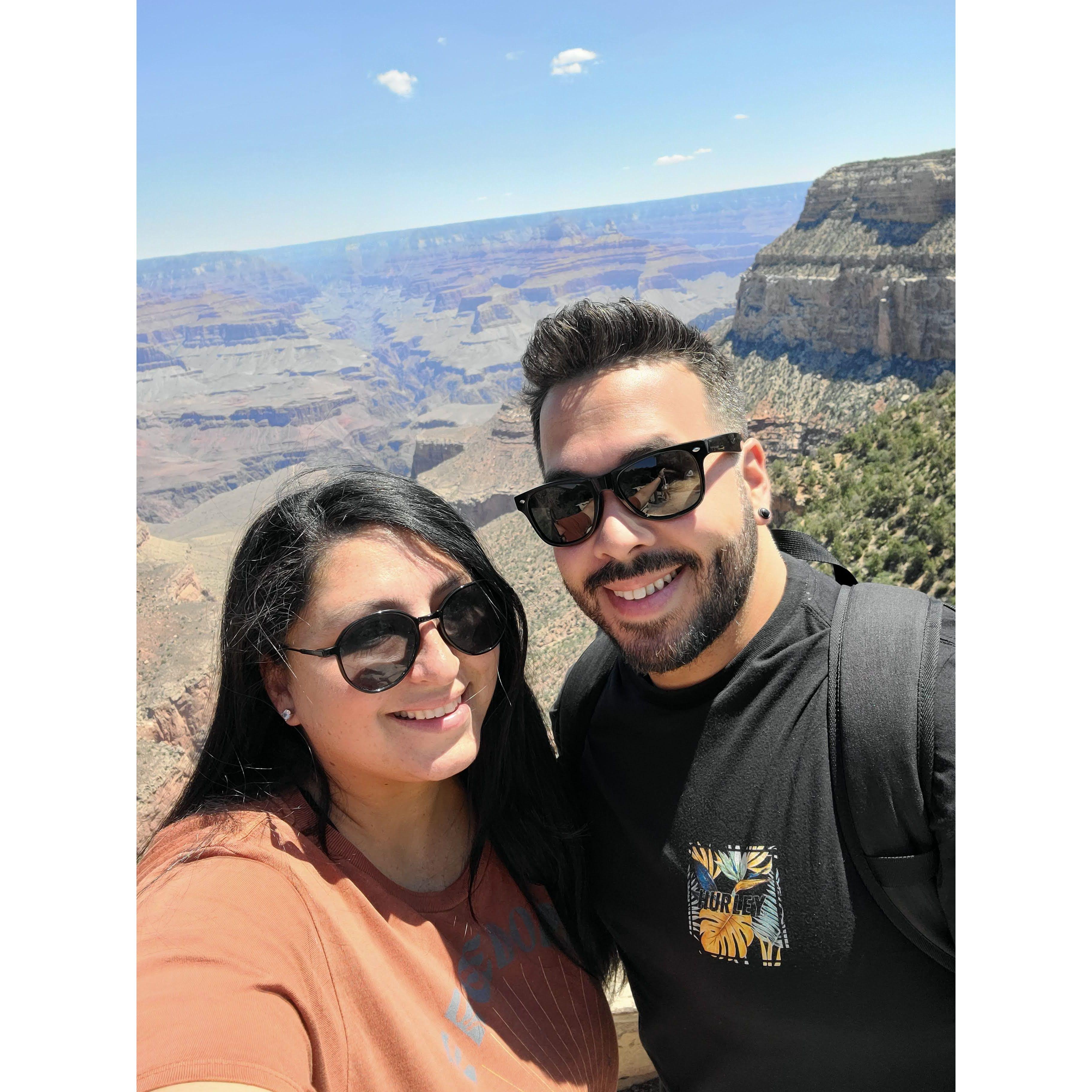 Visiting the Amazing Grand Canyon for the first time on our Trip to Arizona in 2023