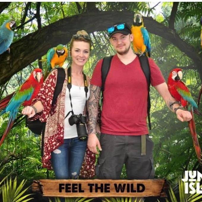 Jungle Island in Miami. Before I said YES!