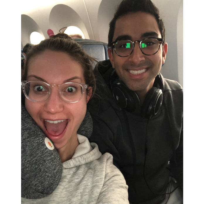 We do shockingly well on long flights... this one was from NYC to Tokyo!