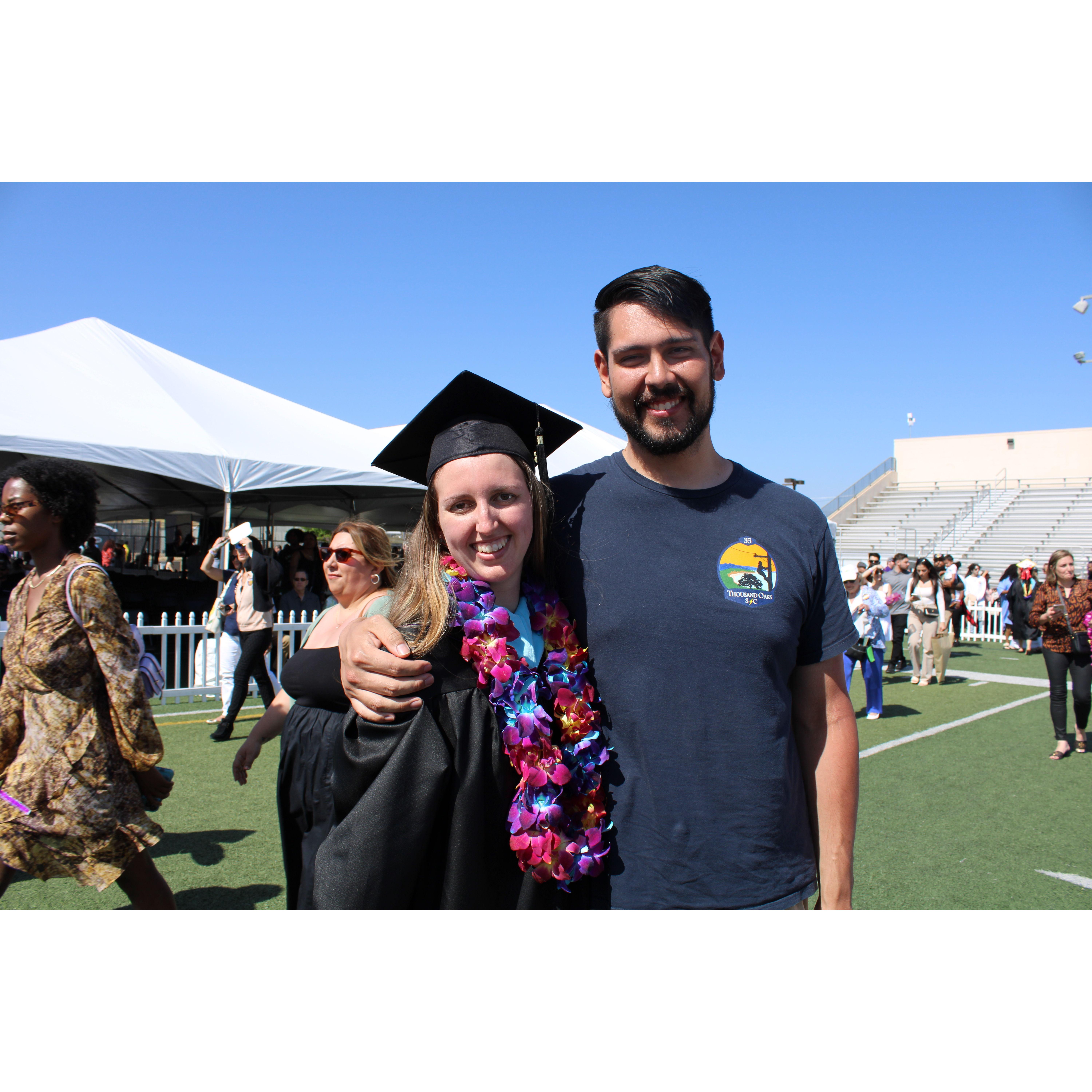Allyson's graduation with her Master's
