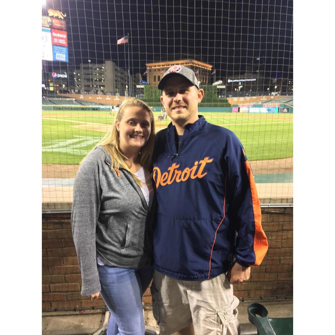 Our first Tigers game together Summer 2018.