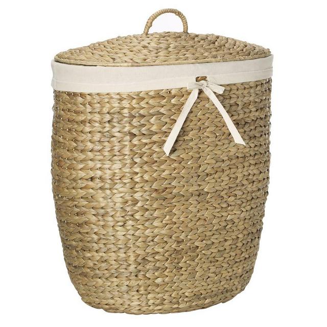 Tall Curved Basket, Natural