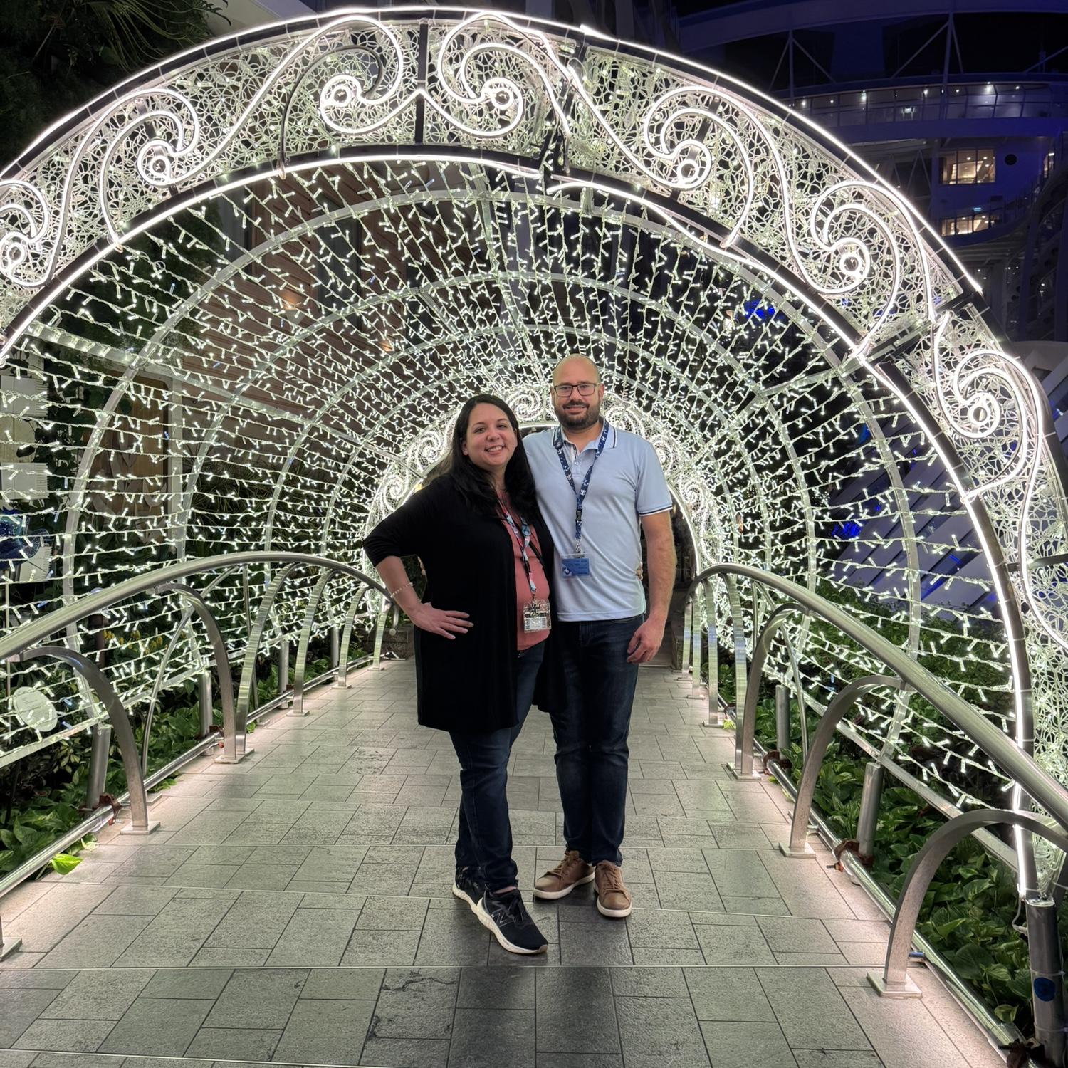 Our first cruise together aboard Royal Caribbean’s Allure of the Seas