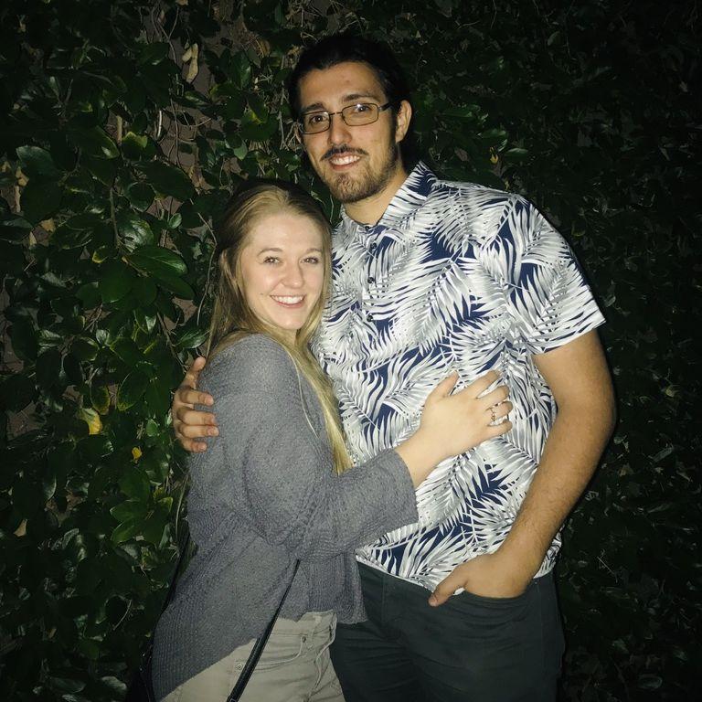 Circa 2018, Phoenix. The before times. (Vincent was about 46 lbs lighter.)