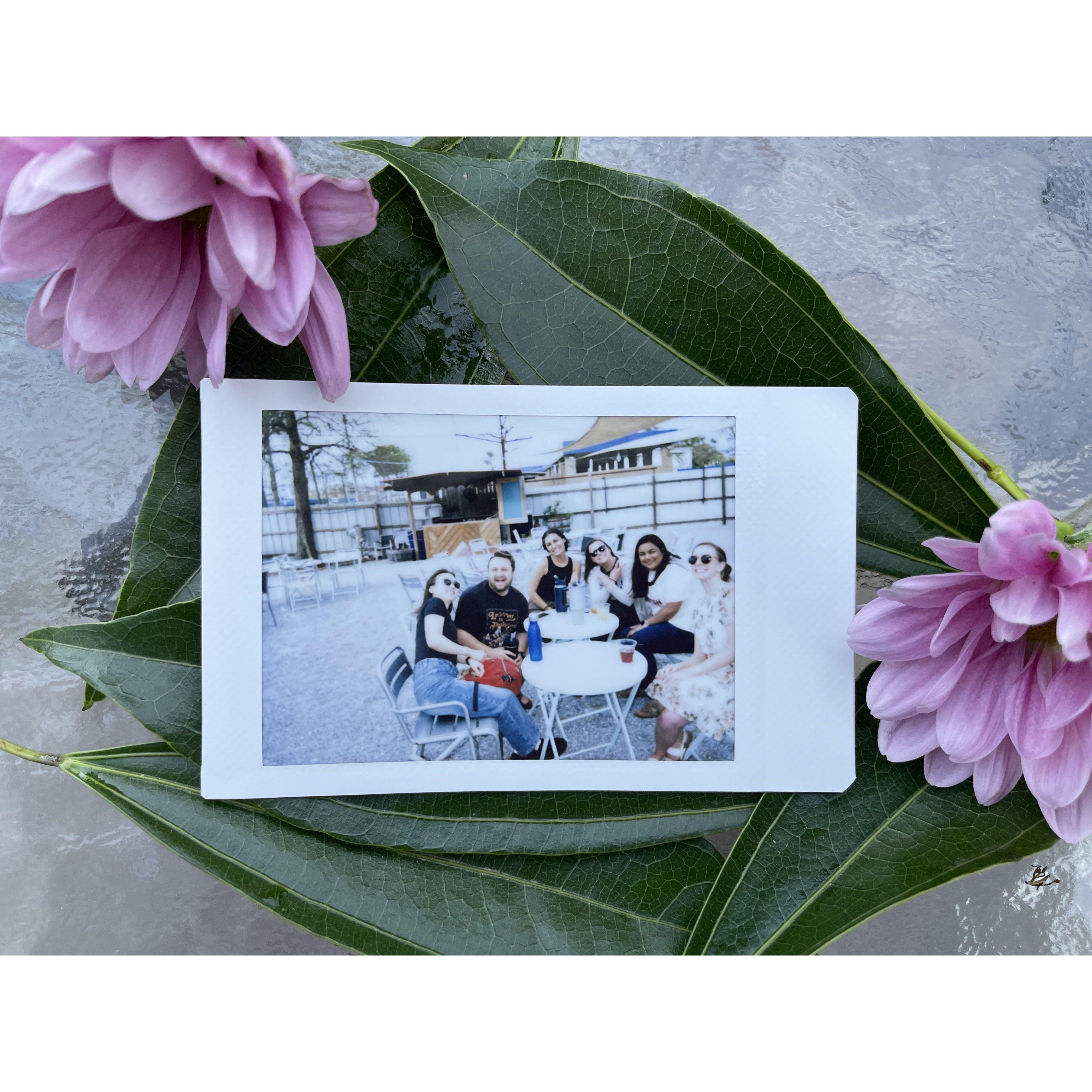 Our engagement party in March 2025.