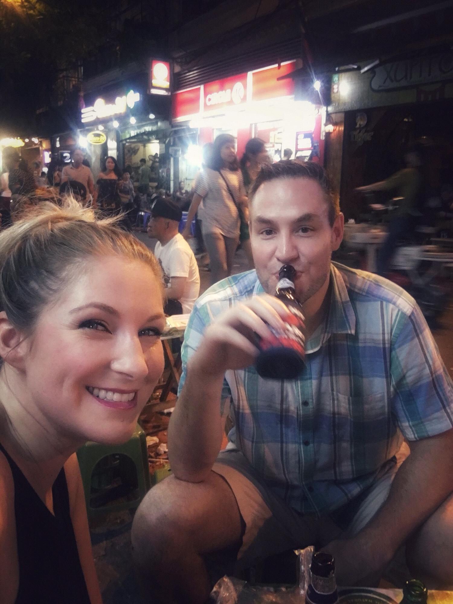People watching in Hanoi
