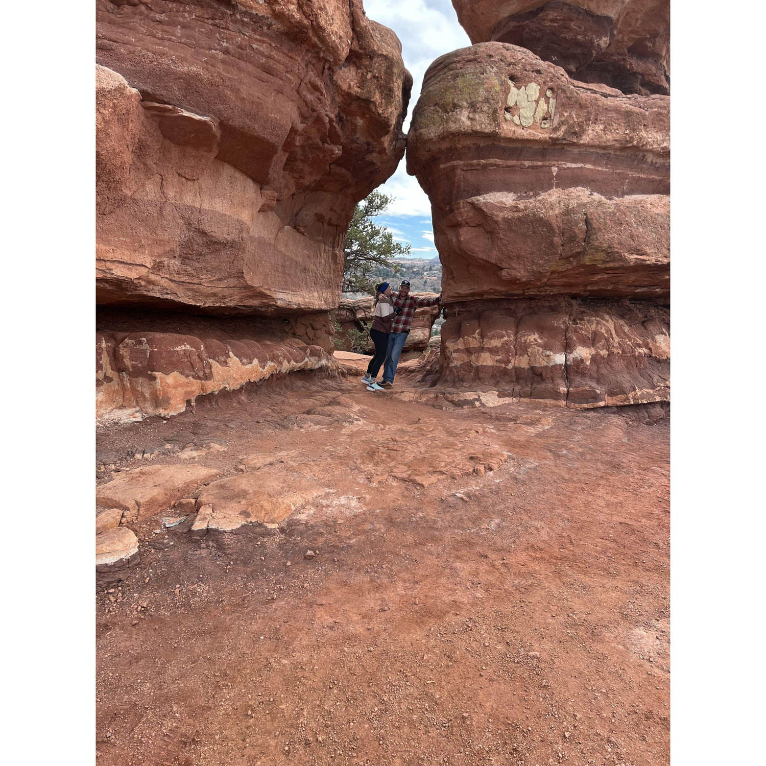 Hiking at the Garden of the Gods in Colorado Springs.