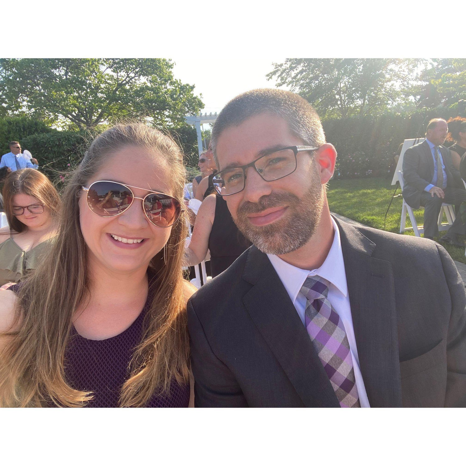 Our first wedding together.
