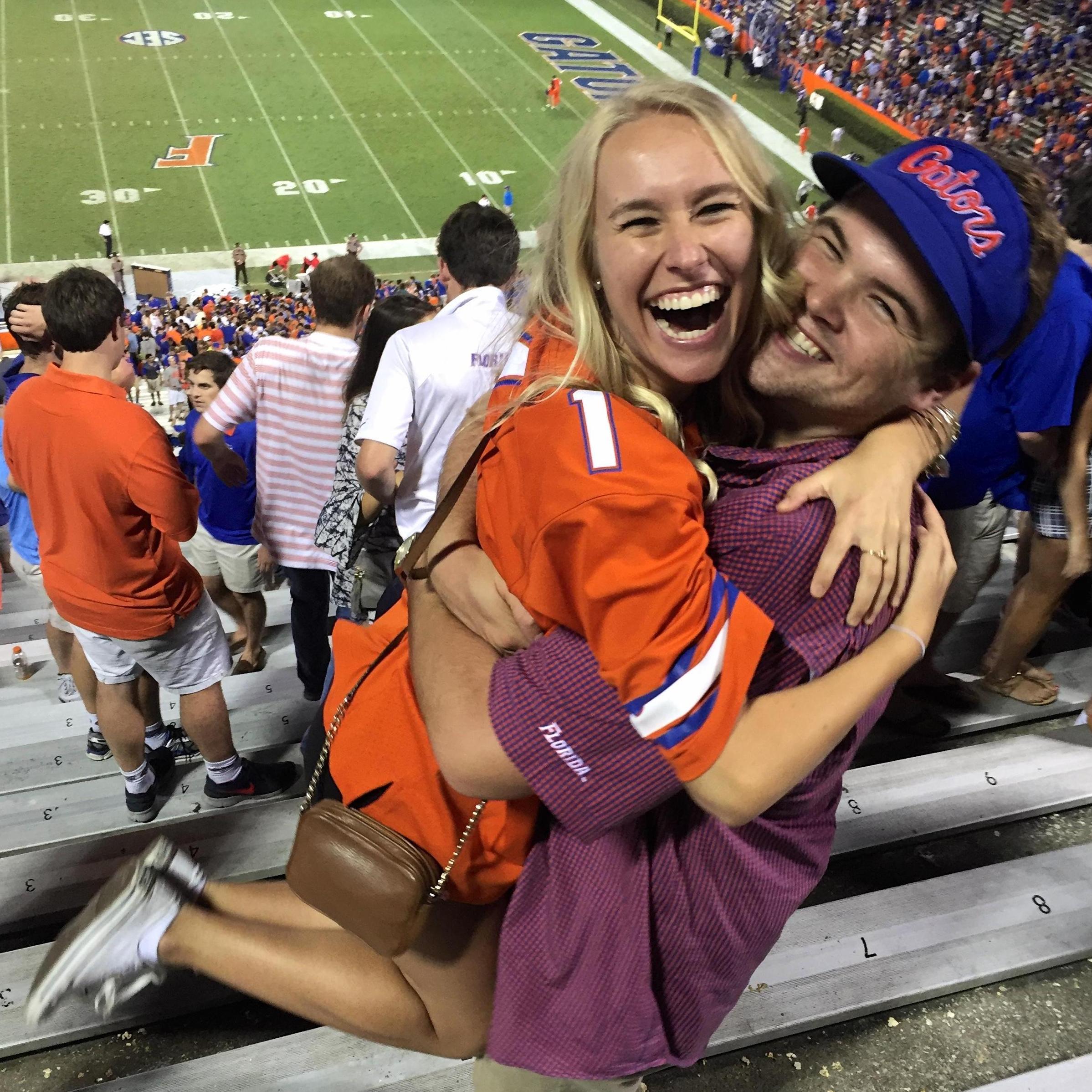Celebrating a Gator win - 2015