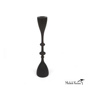 Mango Wood Candlestick Small