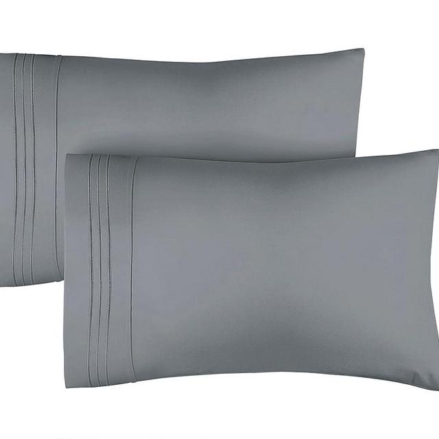 Queen Pillow Cases Set of 2 - Soft, Hotel Quality Pillowcase Covers - Comfy Bedding for Women, Men, Kids & Teens - Machine Washable Pillow Protectors - 2 Piece - Queen Size Steel Blue Pillow Cover