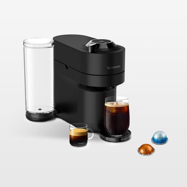 Nespresso ® by De'Longhi ® Vertuo Pop+ Deluxe Matte Black Chrome Espresso Machine