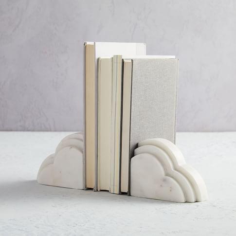 Marble Cloud Bookends
