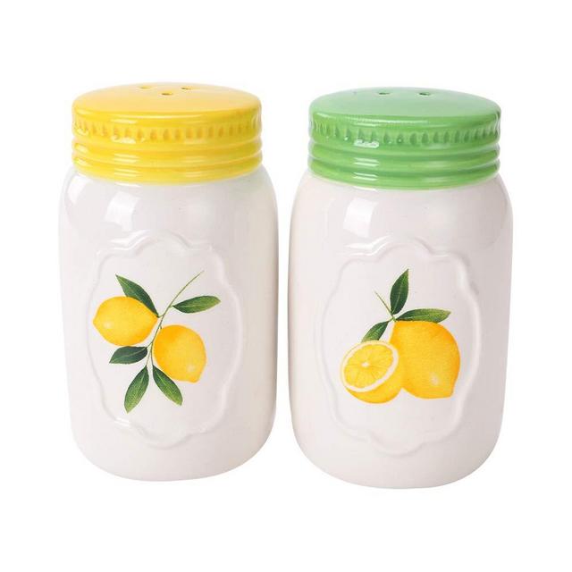 White Ceramic Novelty COSYME Salt and Pepper Shakers Set of 2 for Vintage Pioneer Woman Popcorn Farmhouse Camping