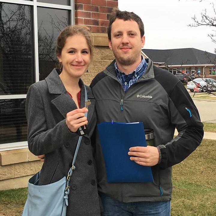 Holding the key to our first home together. March 31st, 2017.
