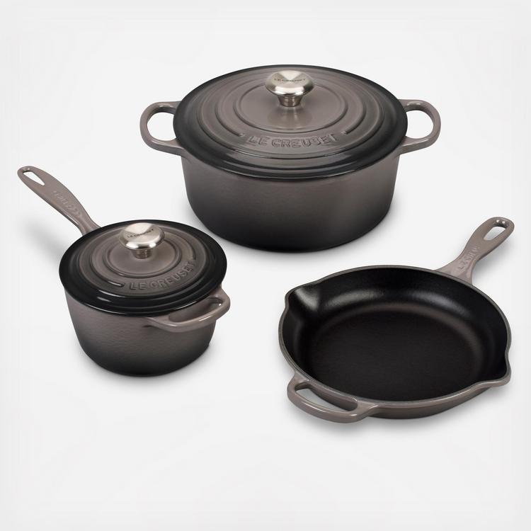 Le Creuset Cast Iron Cookware Set - 9 Piece Cerise