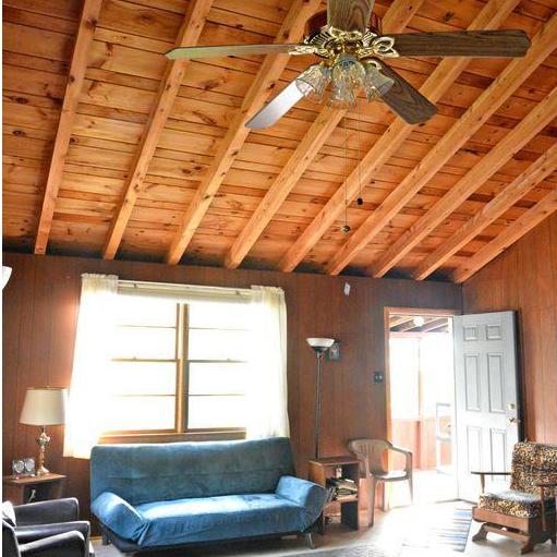 One of the cabin living rooms