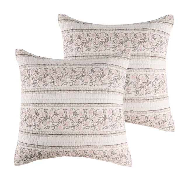 Adare Blush Euro Sham Set of 2 - Levtex Home