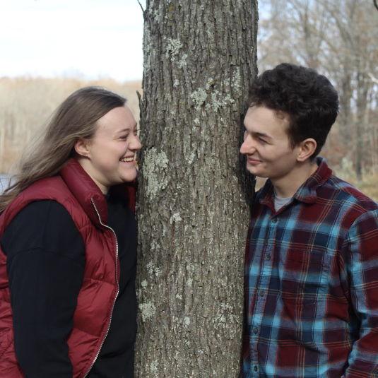 This photo was taken when we took fall pictures one year.