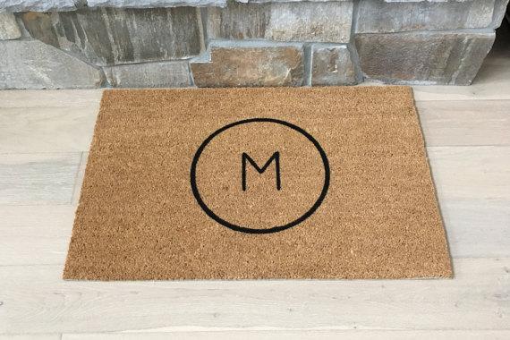 Monogrammed Door Mat - Door Mat, Welcome Mat, Custom Door Mat, Family Name Gift, Wedding Gift