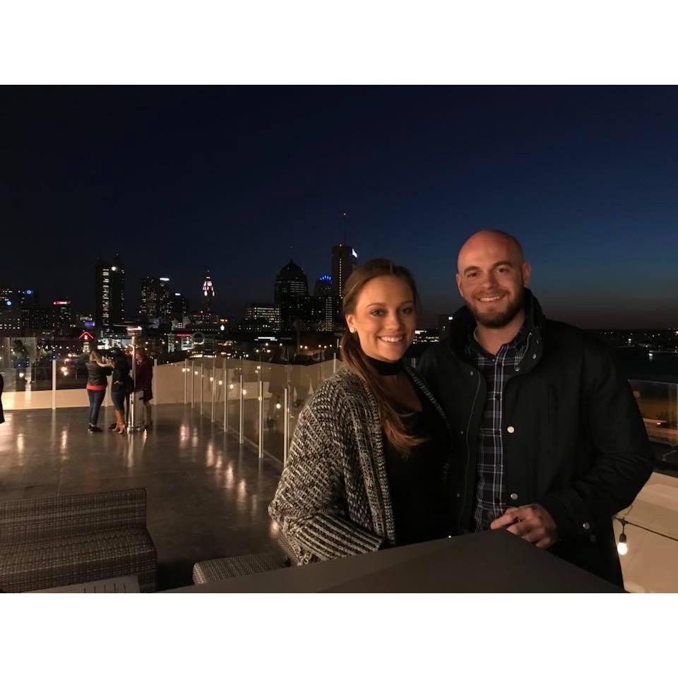 Trying out a new rooftop restaurant in Columbus.
