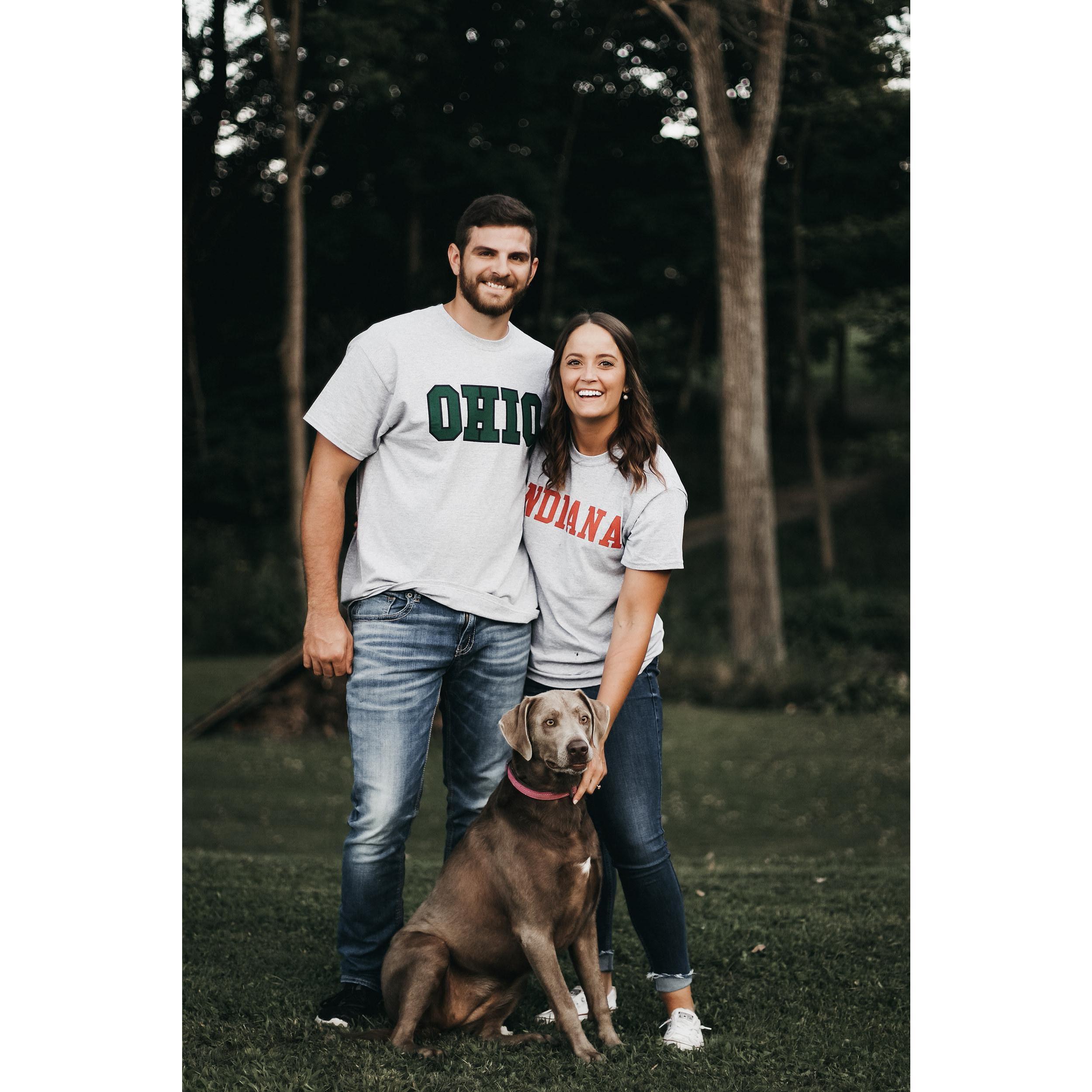This is Pepper! This is one of my favorite engagement pictures.